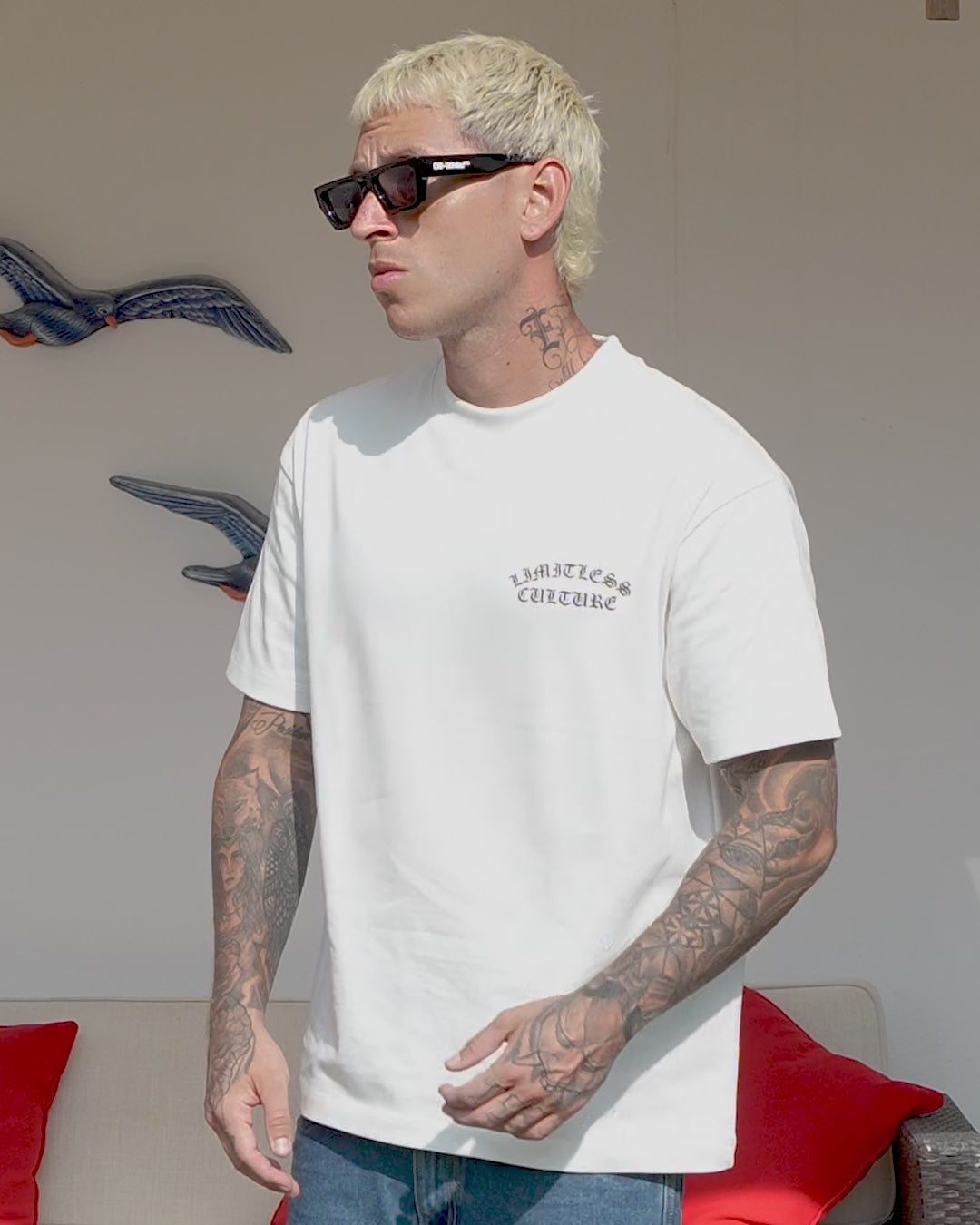 LIMITLESS CULTURE T-SHIRT TICTACTOE PEARL