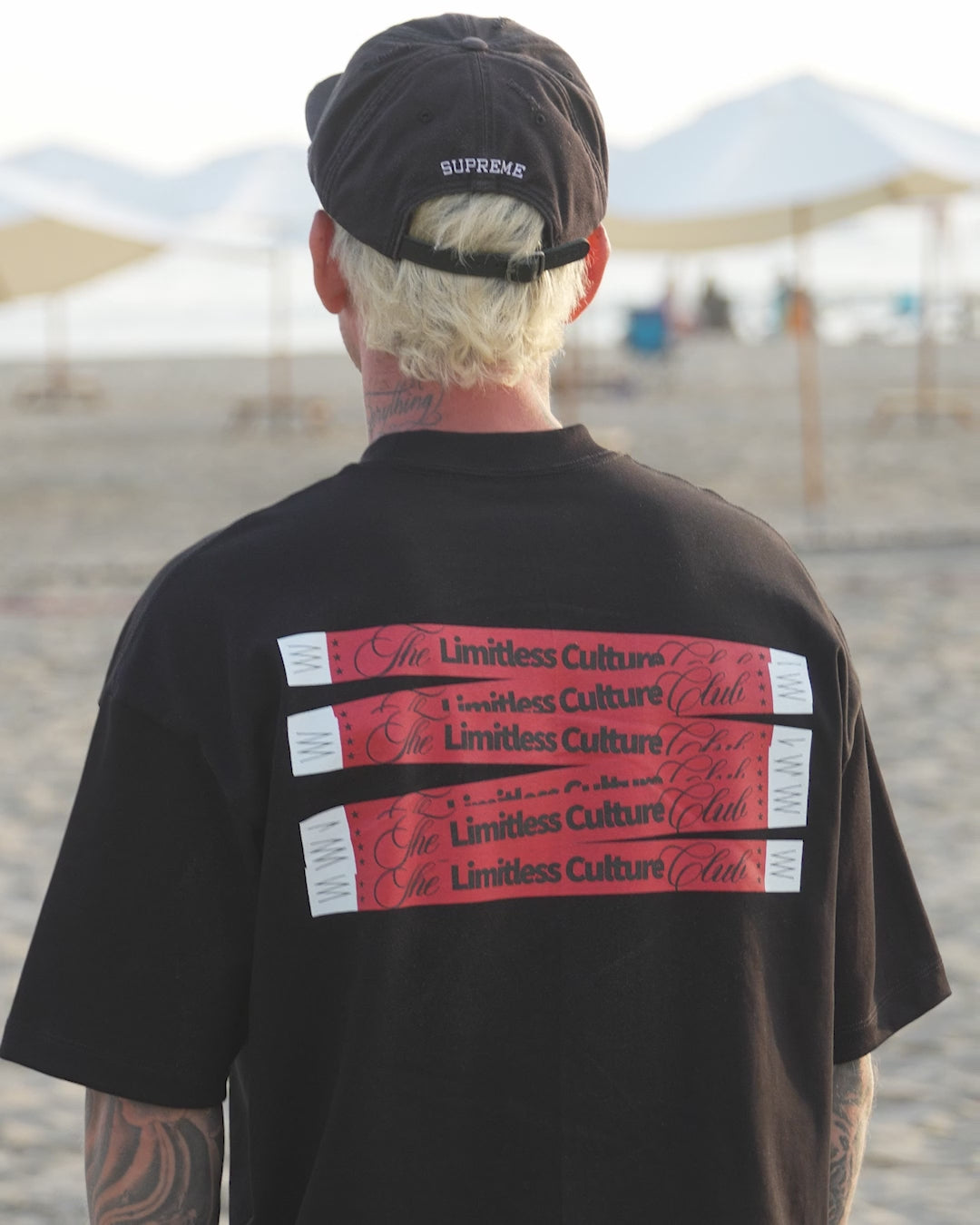 LIMITLESS CULTURE T-SHIRT CLUB OVER BLACK