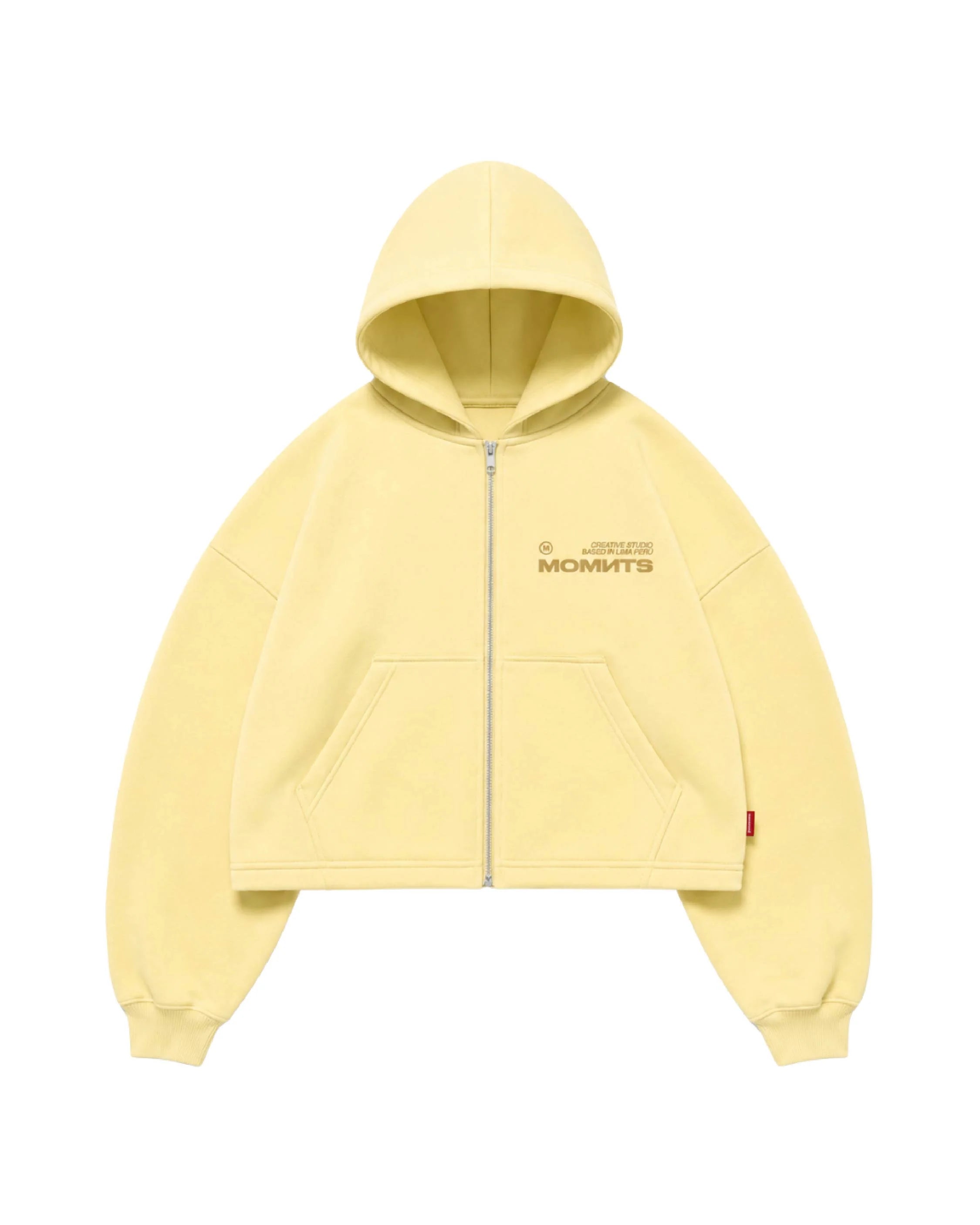 MOMNTS CREATIVE AMARELLO ZIPPER HOODIE