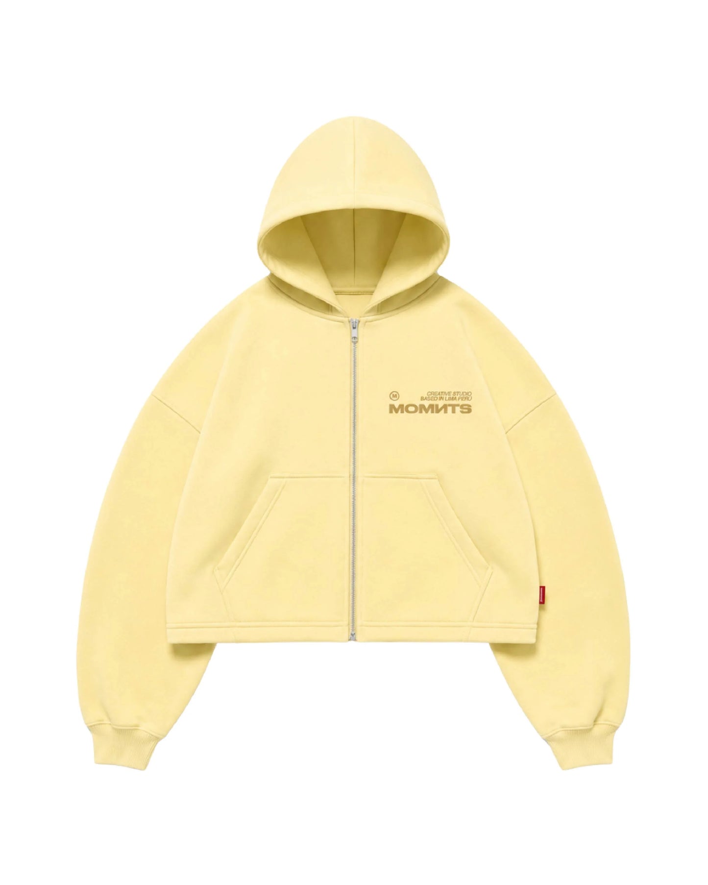 MOMNTS CREATIVE AMARELLO ZIPPER HOODIE