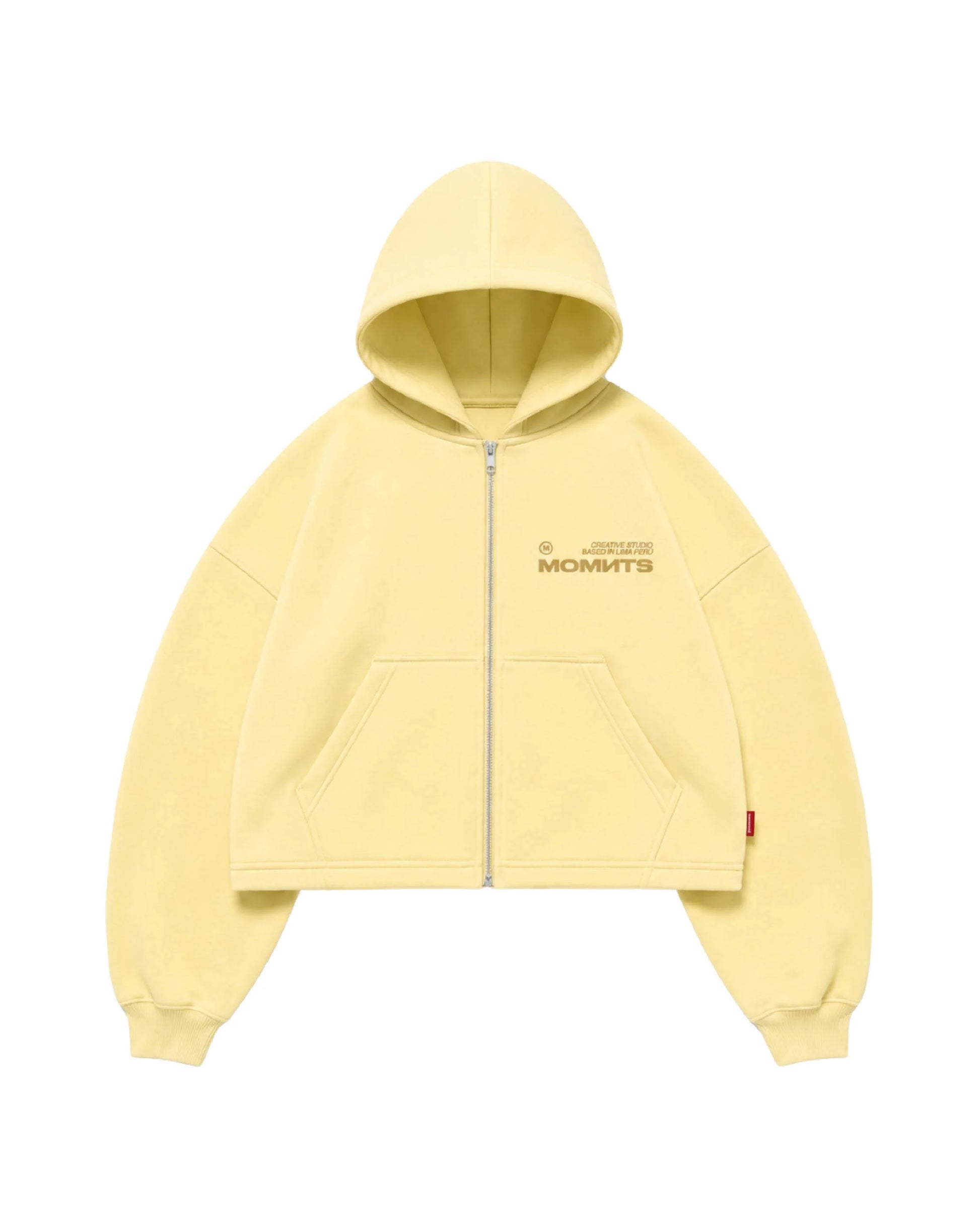 MOMNTS CREATIVE AMARELLO ZIPPER HOODIE