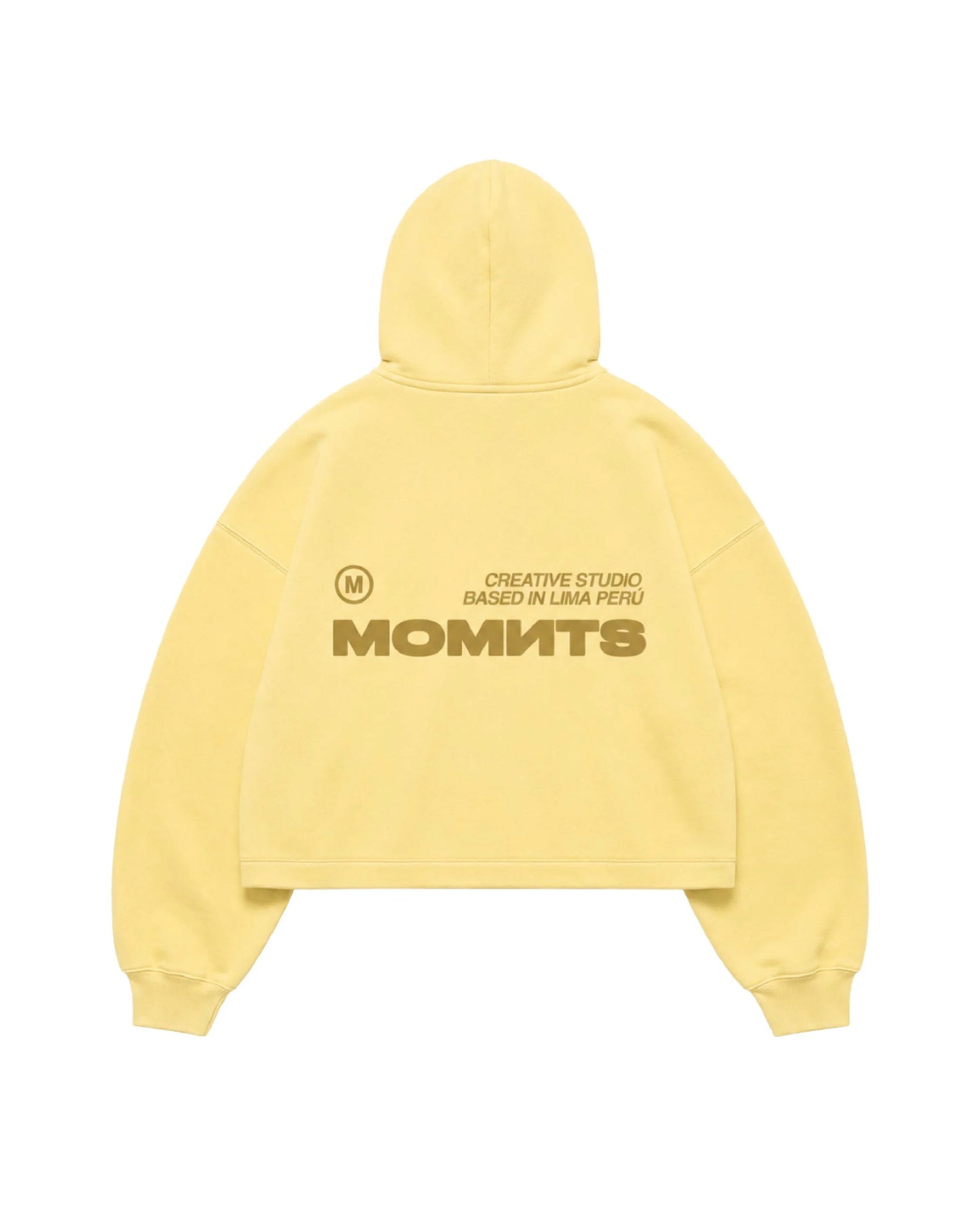 MOMNTS CREATIVE AMARELLO ZIPPER HOODIE