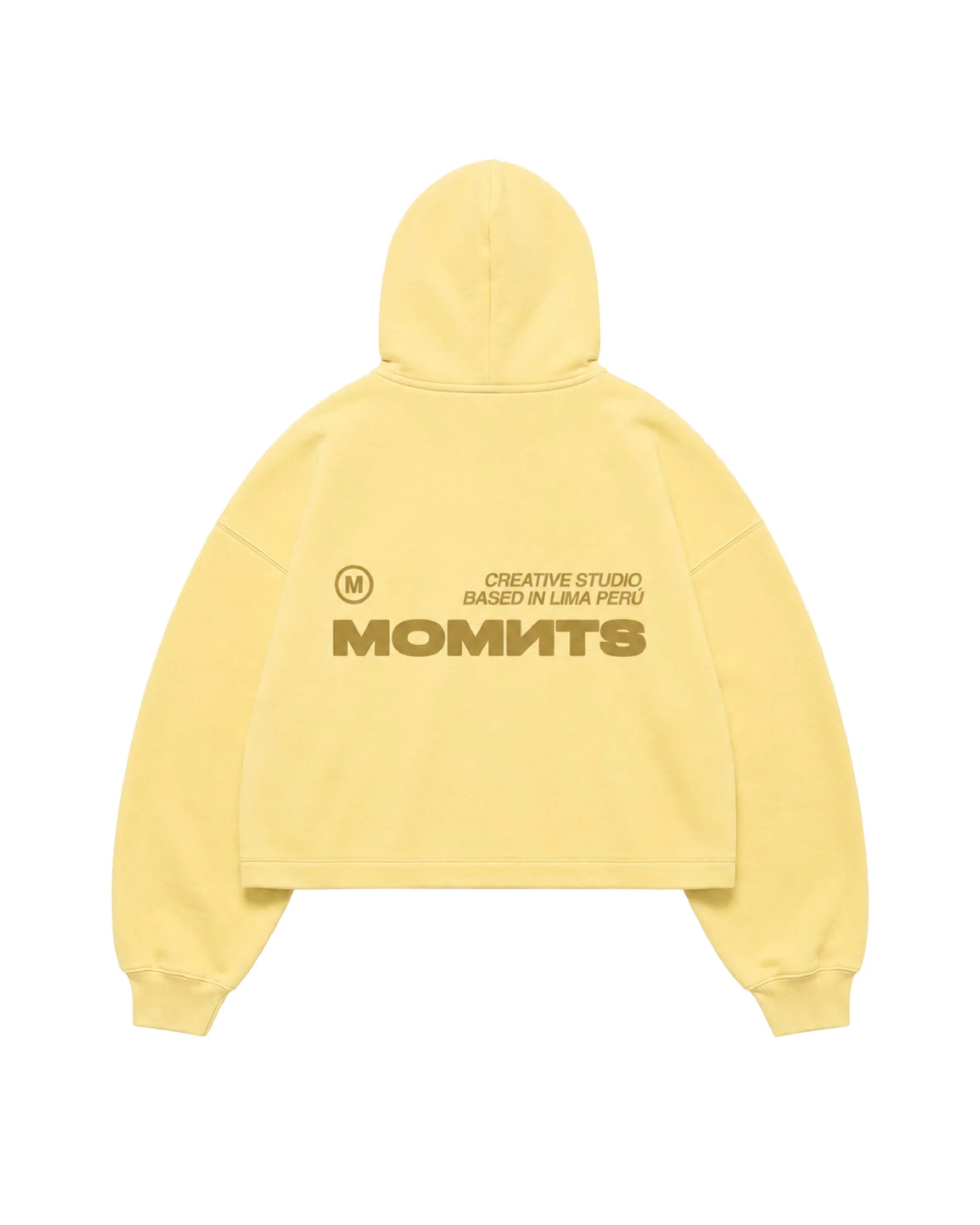 MOMNTS CREATIVE AMARELLO ZIPPER HOODIE