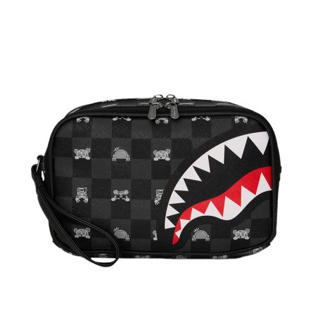 NECESER SPRAYGROUND GRAY PEEKING CHARACTER CHECK
