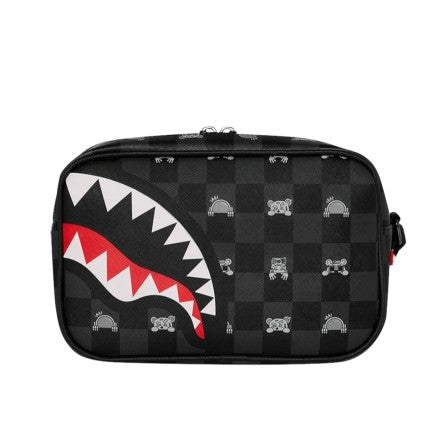NECESER SPRAYGROUND GRAY PEEKING CHARACTER CHECK
