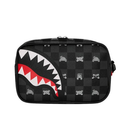 NECESER SPRAYGROUND GRAY PEEKING CHARACTER CHECK