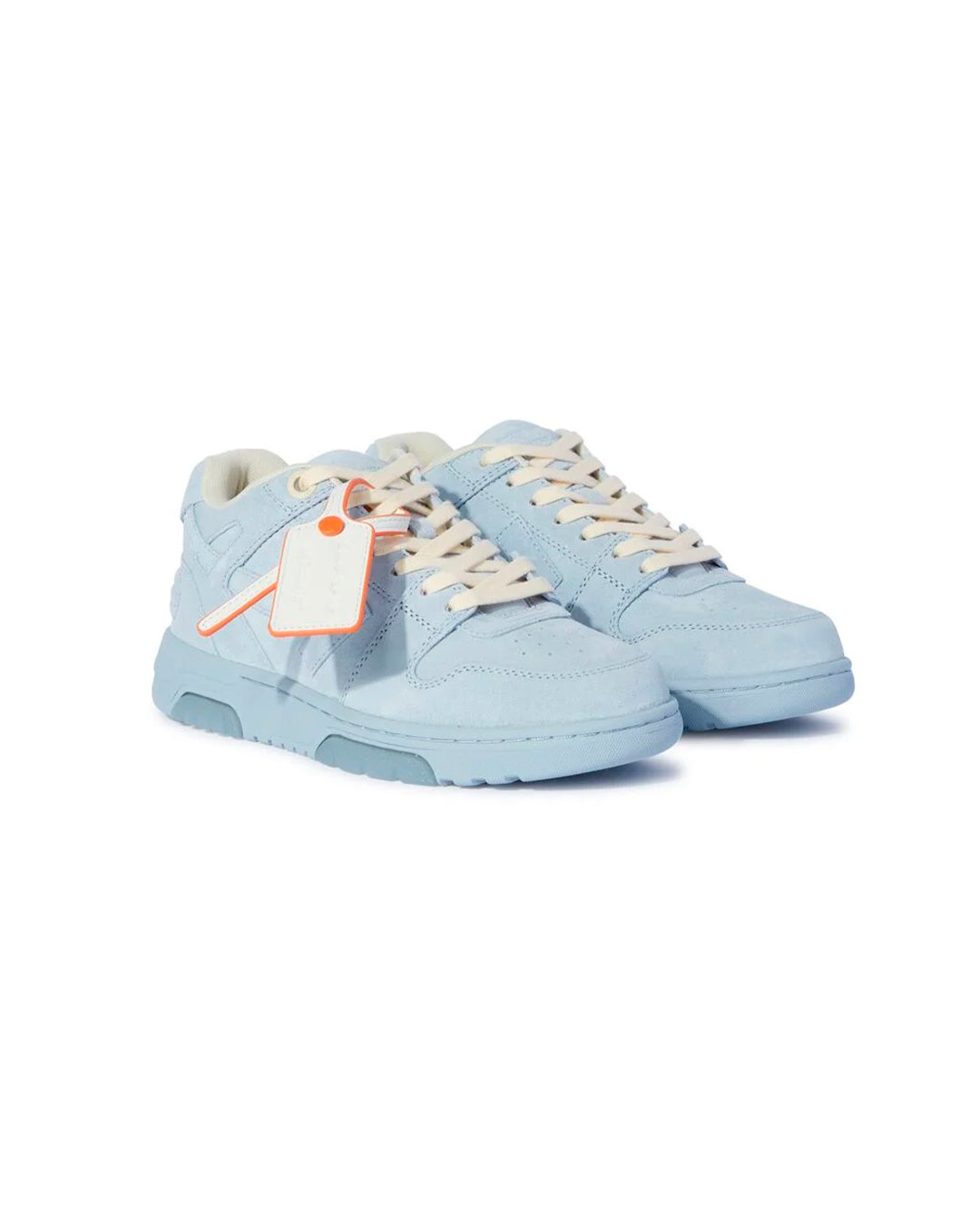 OFF-WHITE OUT OF OFFICE SUEDE LIGHT BLUE