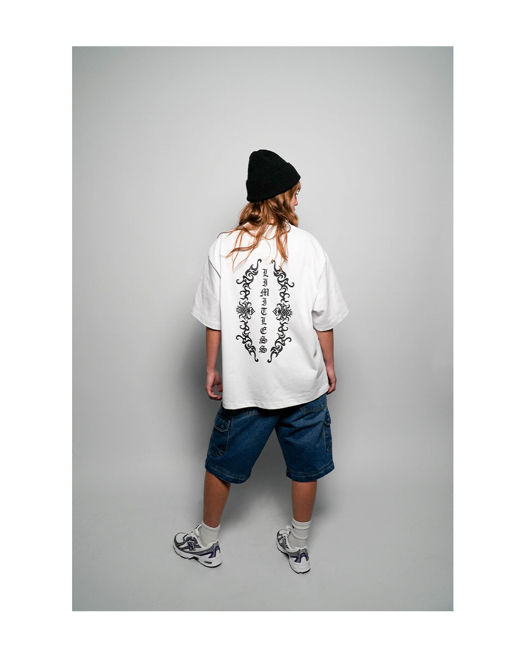 LIMITLESS CULTURE NAVY DENIM CARGO PANTS