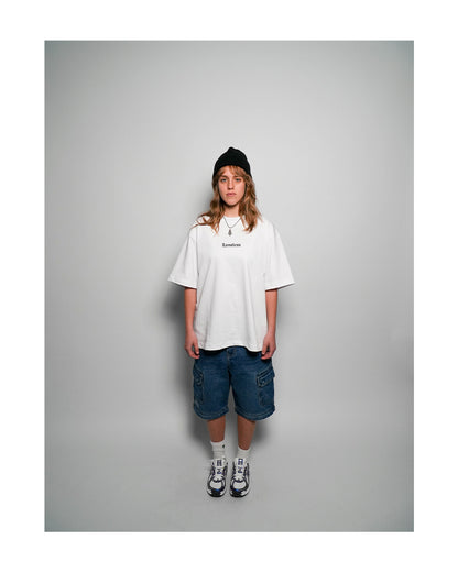 LIMITLESS CULTURE NAVY DENIM CARGO PANTS